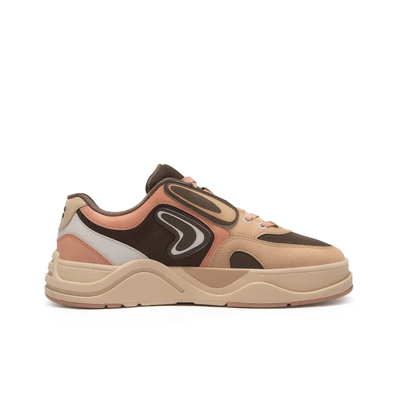 FILA FUSION 50 50 Slip Resistant Low Top Skateboard Shoes Men's Chocolate Brown Plate-1