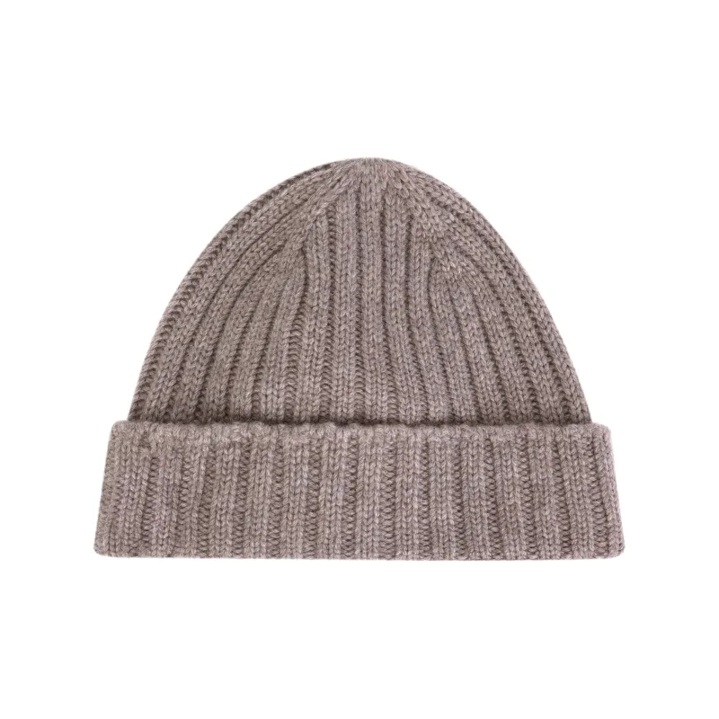 Loro Piana Logo Embroidered Ribbed-Knit Beanie-1