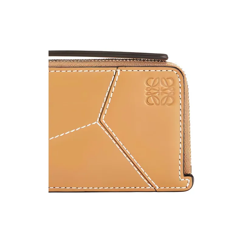LOEWE Calfskin Wallets Card Holders Men's Light Caramel-3