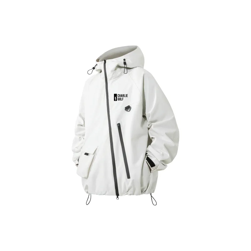 CHARLIE GOLF Water Resistant Windproof Wear Resistant Windbreaker Jacket Unisex-4