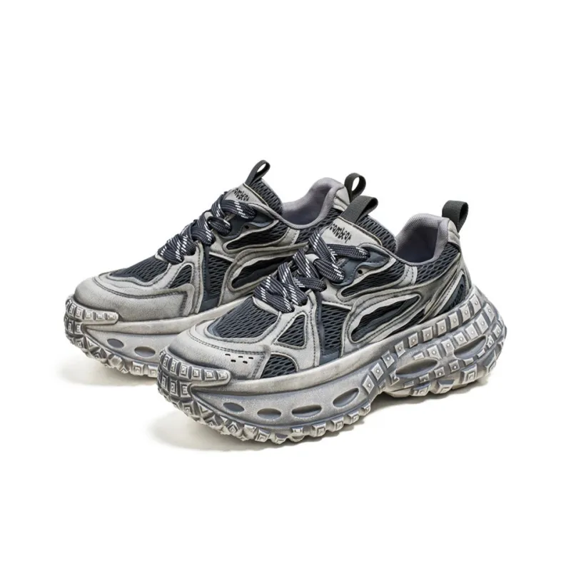 Budding Bear Anti-Slip Wear-Resistant Breathable Lightweight Height Increasing Low-Top Chunky Sneakers Men's-8