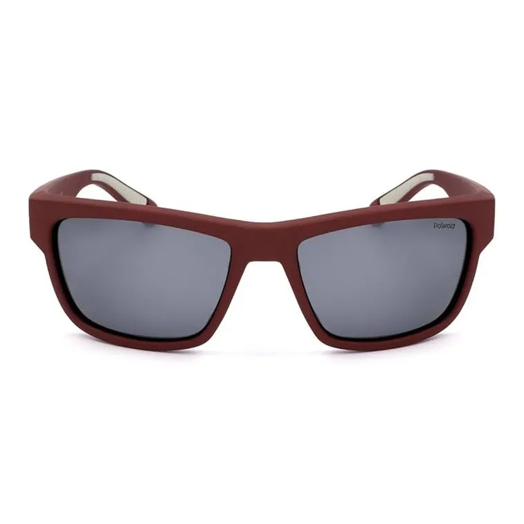 Polaroid Rectangular Sunglasses Men's Brown-1