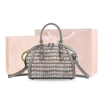 MISS GAIL Artificial Leather Shoulder Bag Crossbody Bag Handbag Women's Gray
