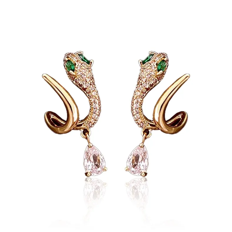 KING OF BLING Alloy With Zircon Stud Earrings Women's-6