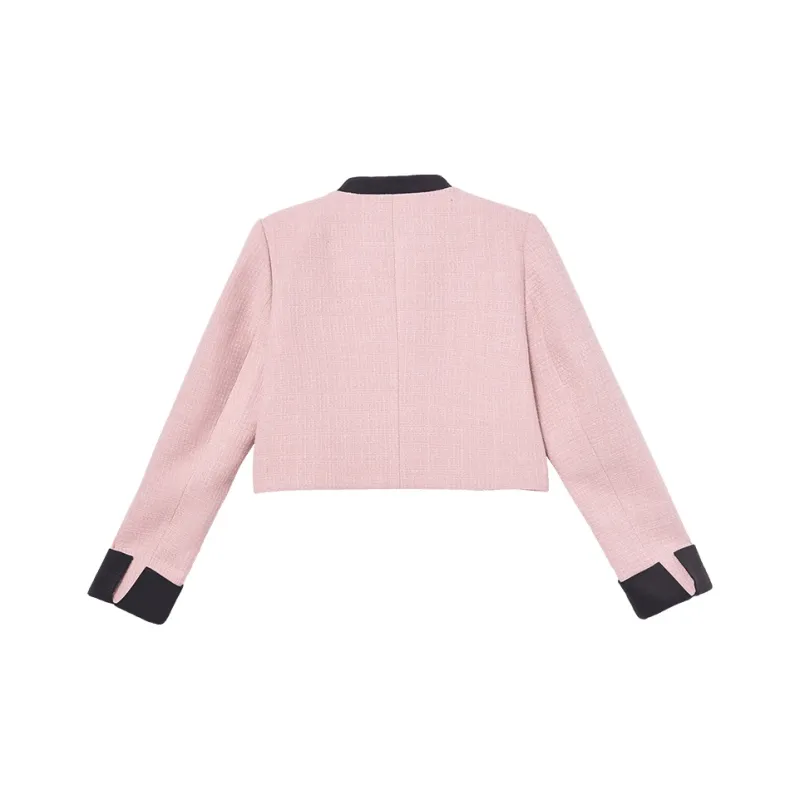 WESTLINK Cropped Coat Women's Pink-1