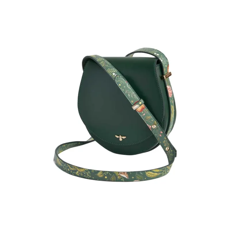 Fable PU Saddle Bag Crossbody Shoulder Bag Medium Size Women's Green-1