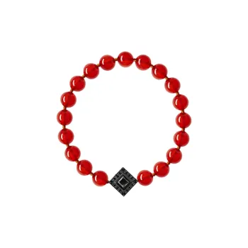 GIORGIO ARMANI Tamara Bracelet In 18k Gold Carnelian And Sapphires