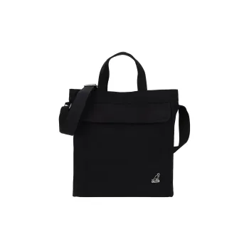 KANGOL Canvas Canvas Bag Tote Bag Shopping Bag Shoulder Bag Crossbody Bag Handbag Regular Unisex Black