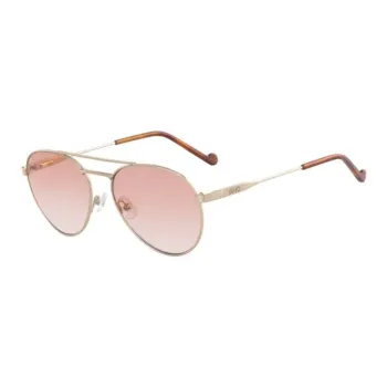 LIU·JO Metal Titanium Aviator Sunglasses Women's Gold