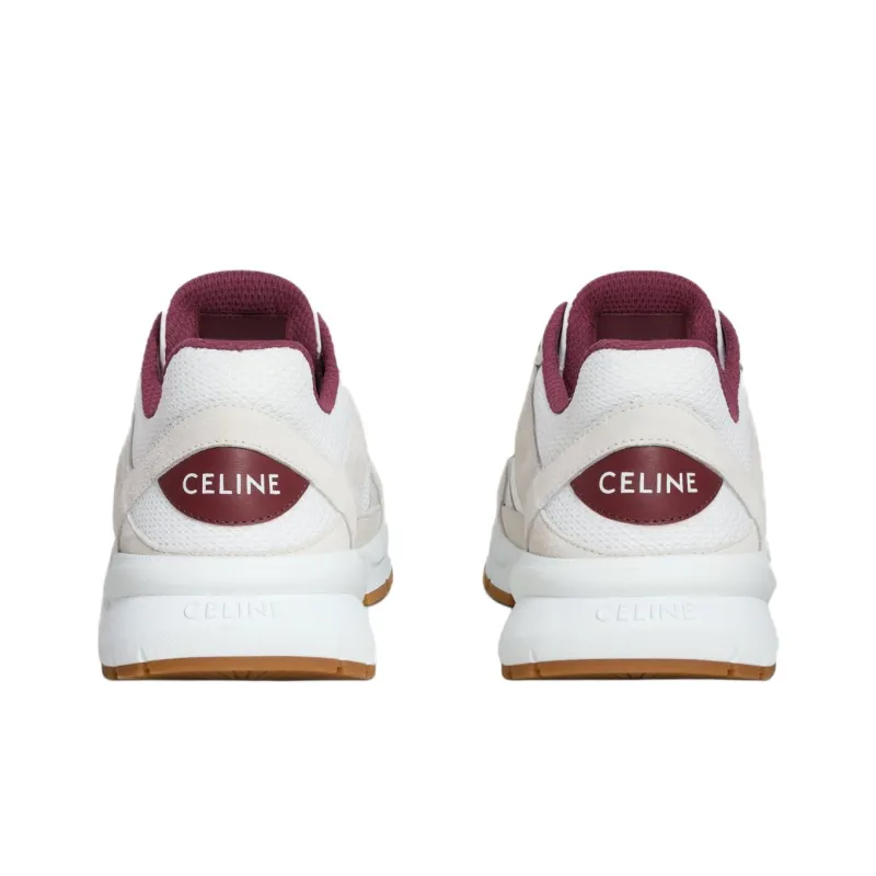 CELINE CR 03 Low Top Casual Shoes Men's White Red-3
