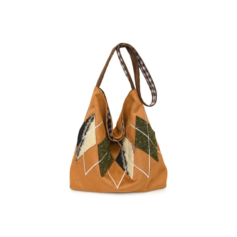 Yalu Suede Shoulder Bag Crossbody Bag Regular Women's Brown/Coffee-1