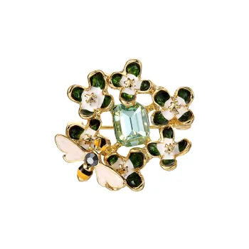 Cercoo Artificial Crystal Brooches Women's