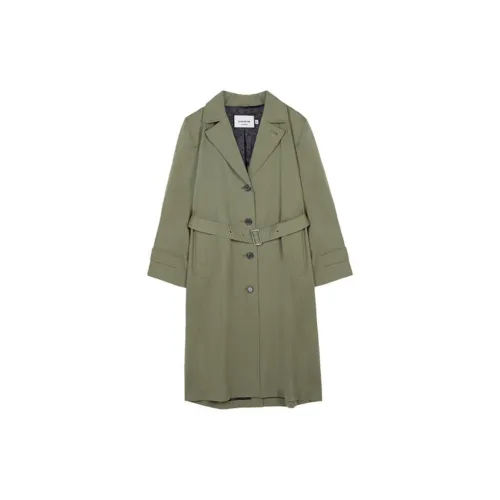 COACH SS21 Trench Coat Women's Feather Color