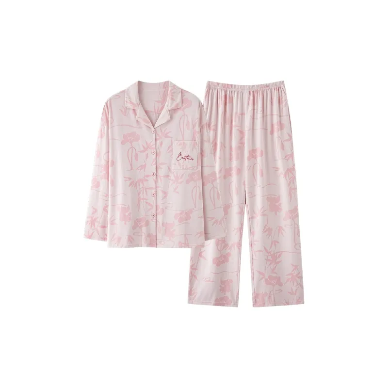 WANANNI Pajama Set Women's Light Pink-0