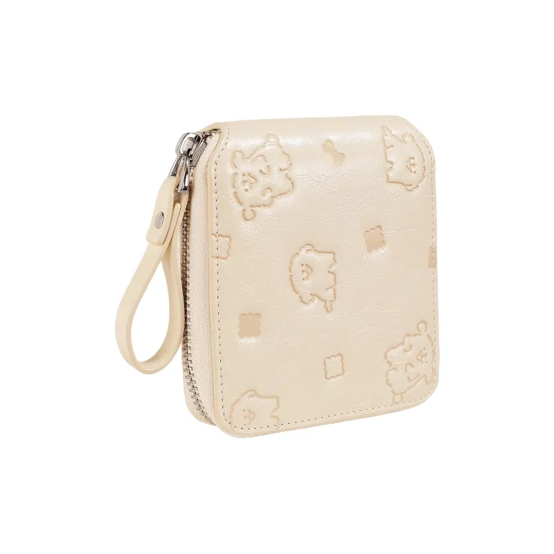TOUTOU Line Puppy Co branded Model Wallet Synthetic Leather Regular Women's Cream White-2