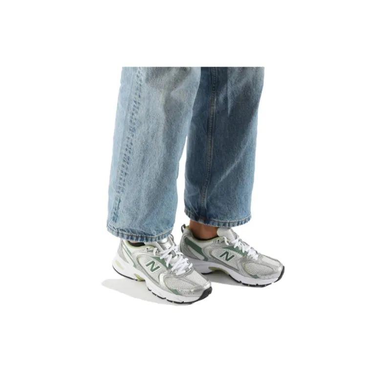 New Balance 530 Silver Metallic Mallard Green-4