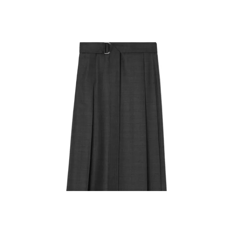 Burberry Casual Long Skirts Women's Heather Gray-4