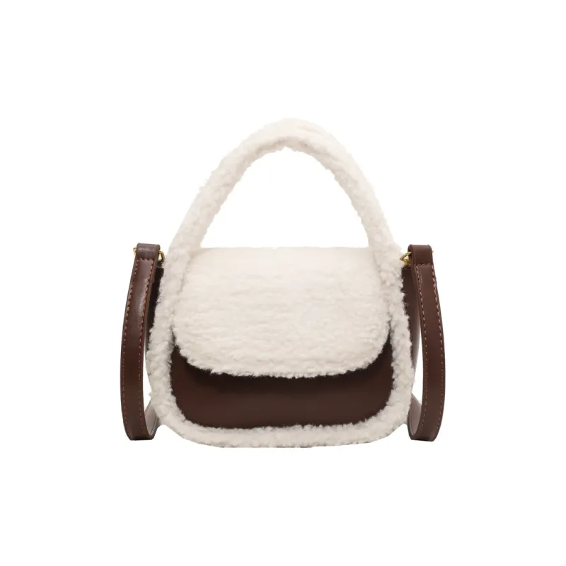 Meow In The Grass PU One Shoulder Handbag Women's Coffee-0