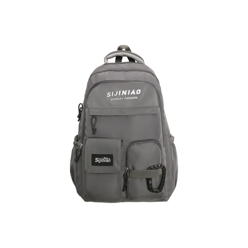 GOBLIN SHARKS 1759 Nylon Backpack Unisex Black/Khaki/Gray/Red/Brown-9