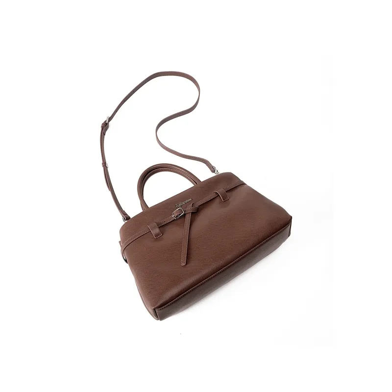 AQUASCUTUM Top Grain Cow Leather Handbag Women's Multicolor-11