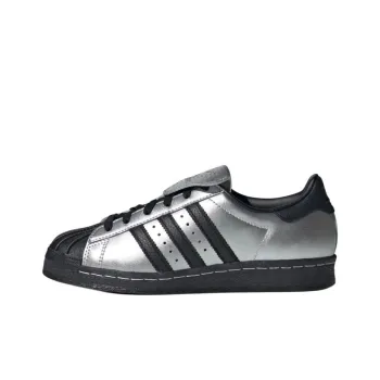Adidas Originals SUPERSTAR Anti Slip Wear Resistant Low Top Skateboard Shoes Unisex Silver Black