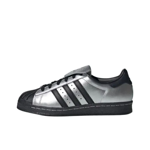 adidas california Originals SUPERSTAR Anti Slip Wear Resistant Low Top Skateboard Shoes Unisex Silver Black