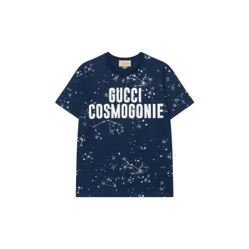 GUCCI Star Logo print Embellished T shirt