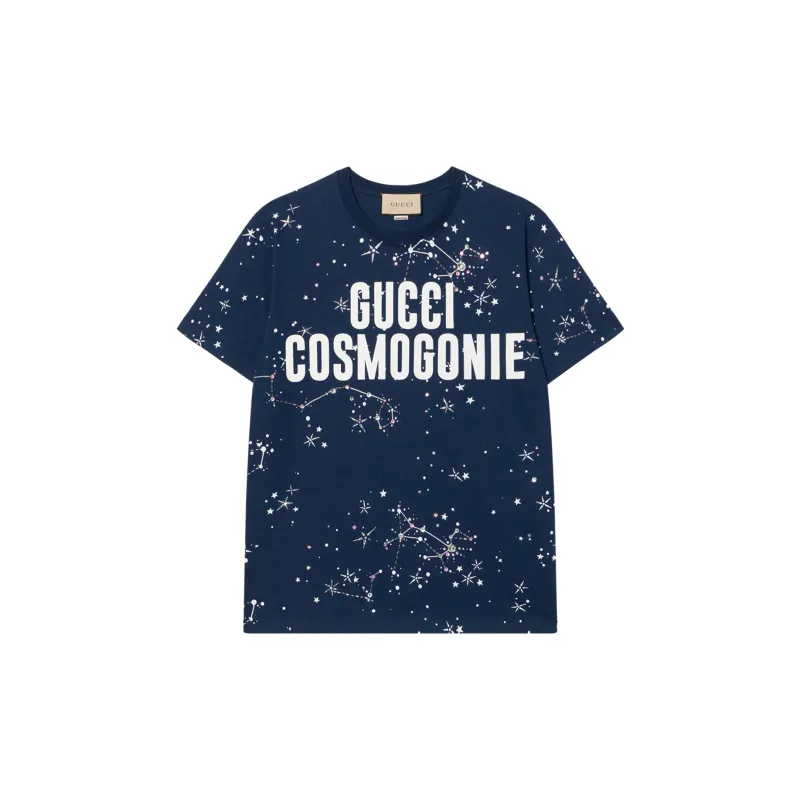 GUCCI Star Logo print Embellished T shirt-0