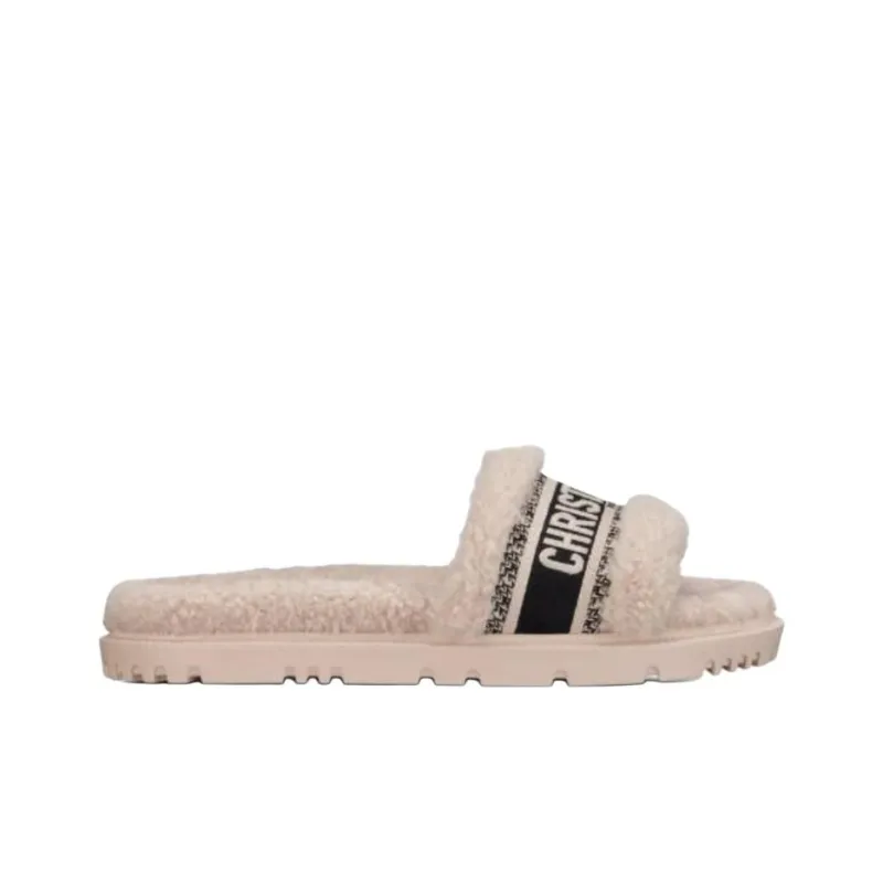 DIOR Dway Quick Dry Slide Slippers Women's Beige Black-1