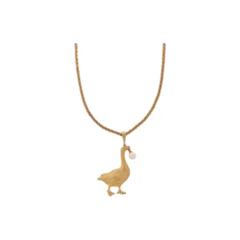 MOSCHINO Embellished Goose Necklace