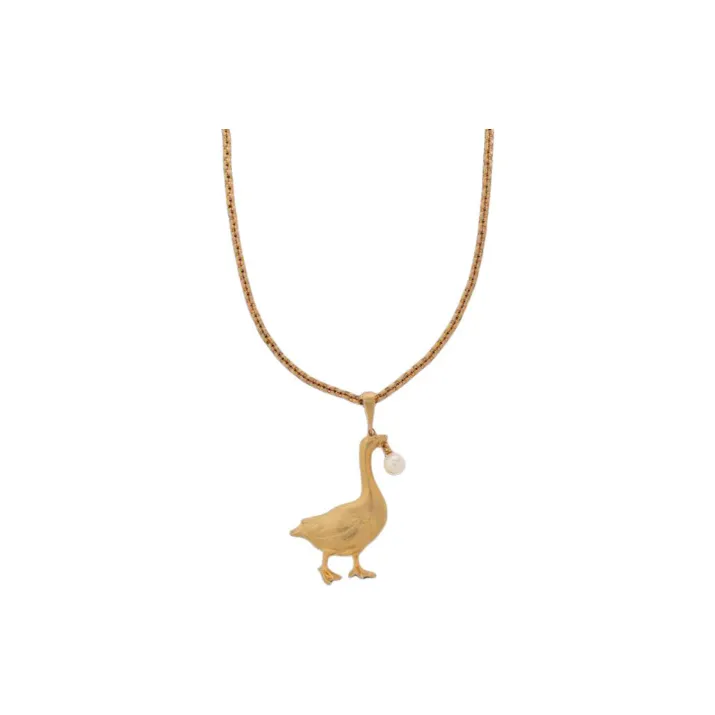 MOSCHINO Embellished Goose Necklace-0