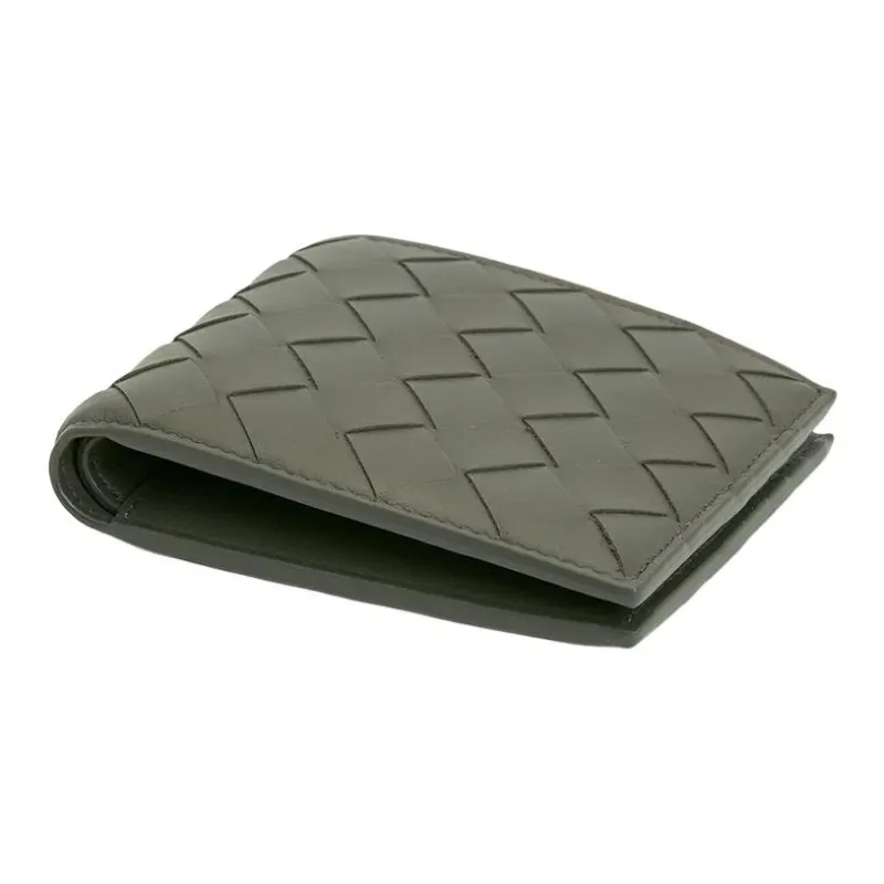 Bottega Veneta Cow Leather Wallet Mini Men's Green-3