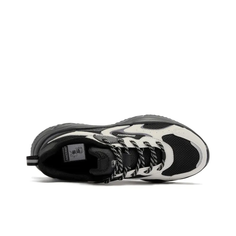 QIAODAN Non slip Lightweight Low Top Casual Shoes Women's Black White-3