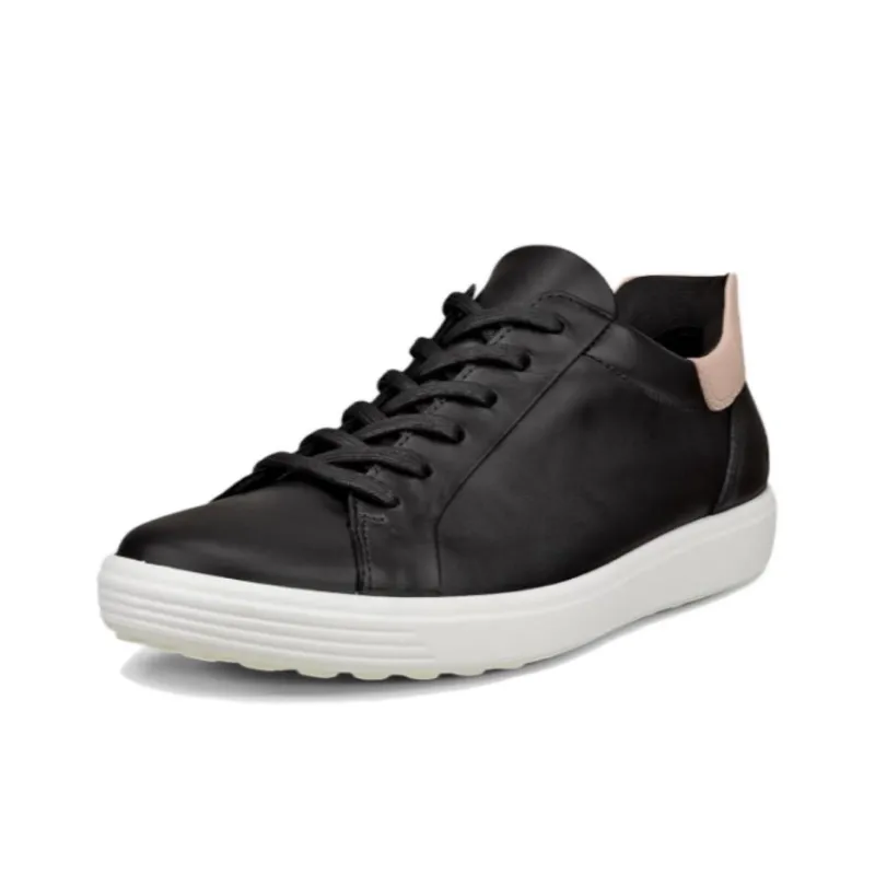 Ecco Soft 7 Low Top Skateboard Shoes Women's Black-1