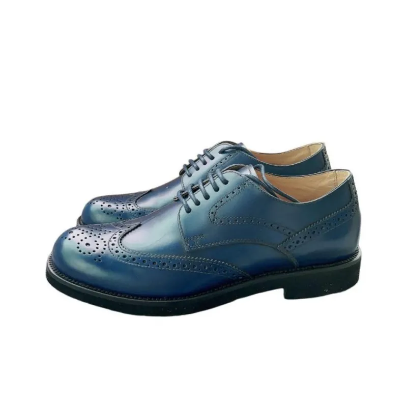 TOD'S Dress Shoes Men Low Top Blue-2