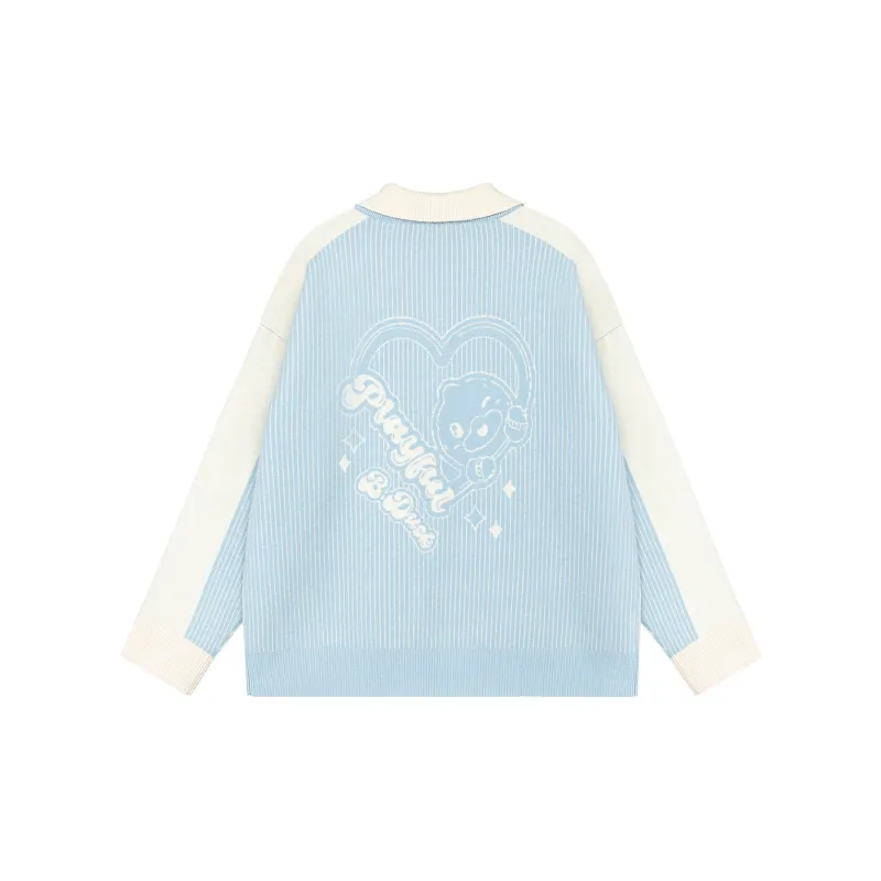 B.Duck Sweaters Women's Blue-1
