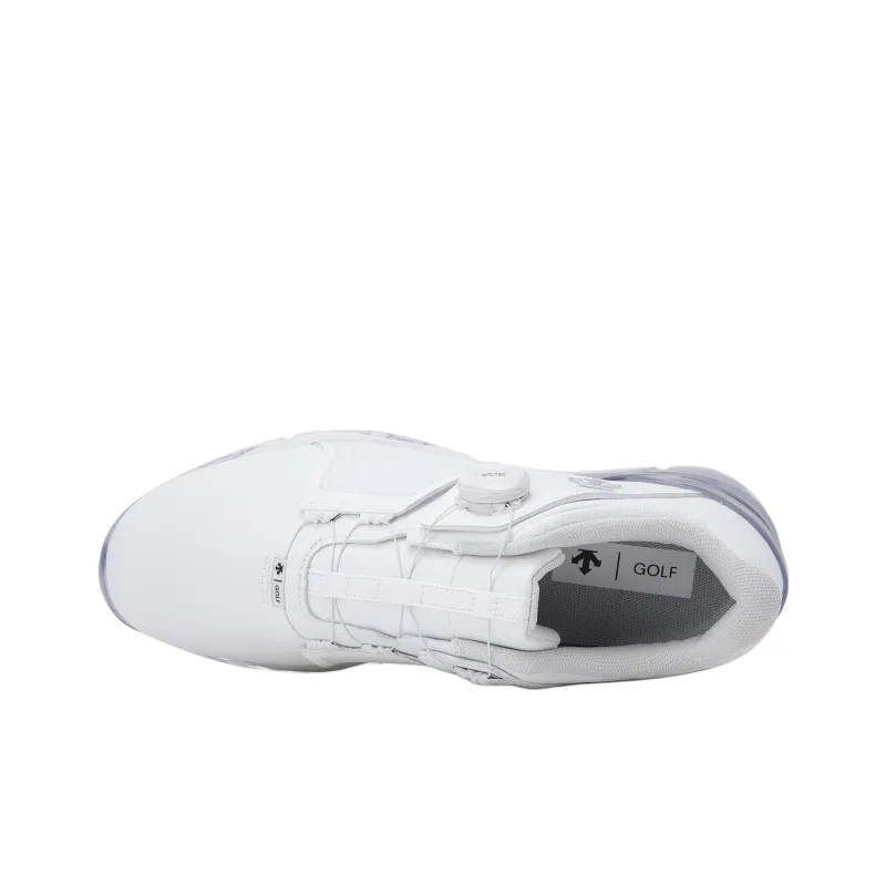 DESCENTE Anti Slip Wear Resistant Low Top Golf Shoes Unisex White-4