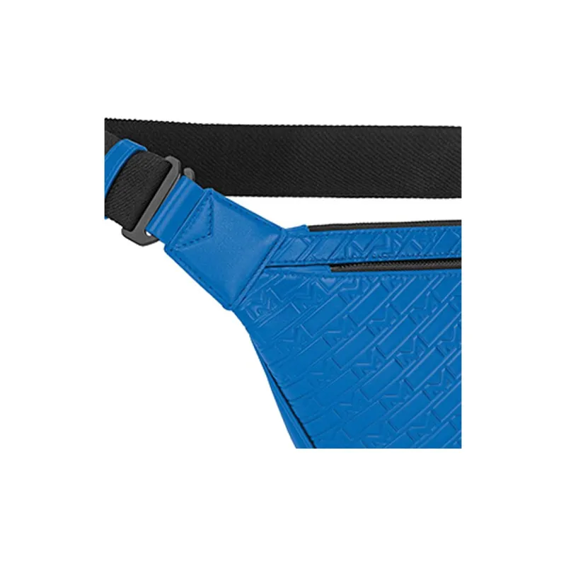 MONTBLANC M_Gram 4810 Cow Leather Fanny Pack Sling Bags Men's Blue-2