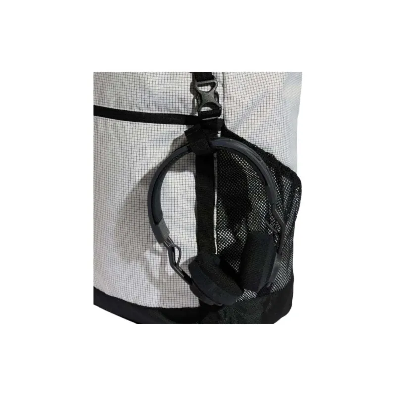 Adidas Polyester Backpack Regular Unisex Light Gray & Black-3