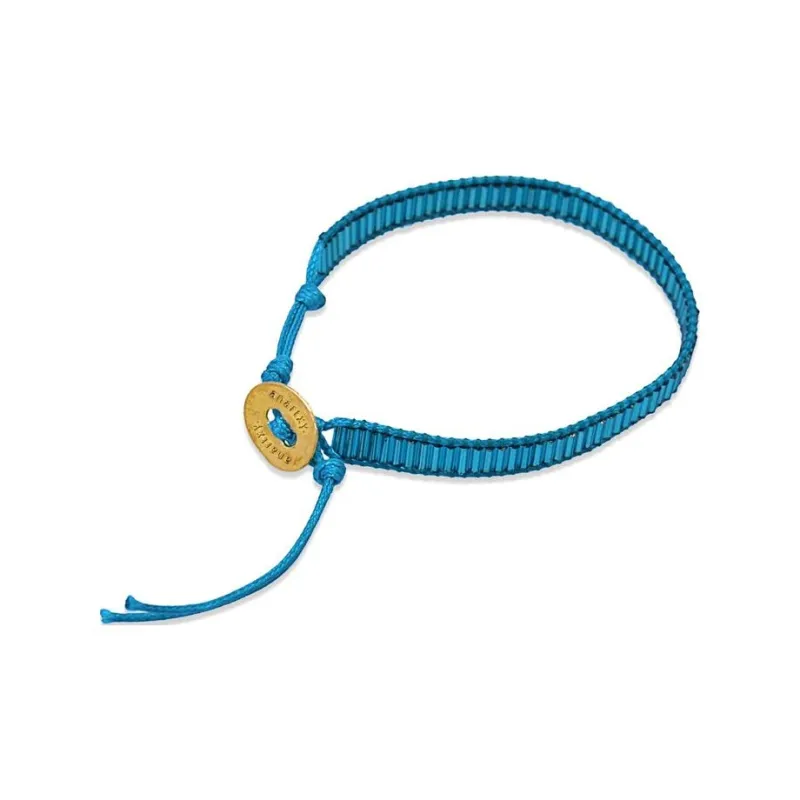 ANARTXY Crystal Stone Wristbands Women's Blue-0