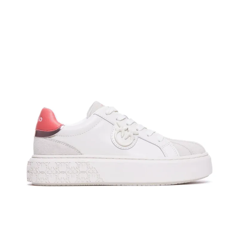 PINKO Logo Plaque Lace Up Sneakers Women's-1