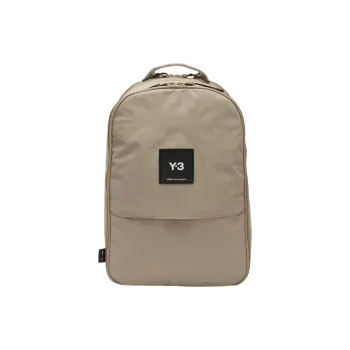 Y 3 Nylon Backpack Unisex Light Brown