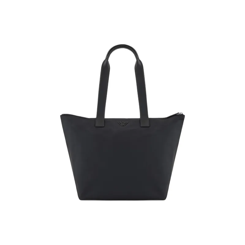 EMPORIO ARMANI Polyamide Tote Bag, Shopping Bag, Handbag, Shoulder Bag Women's Black-0