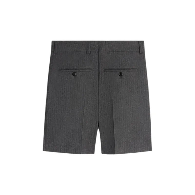 CELINE Men's Shorts In Cashmere And Wool Flannel-1