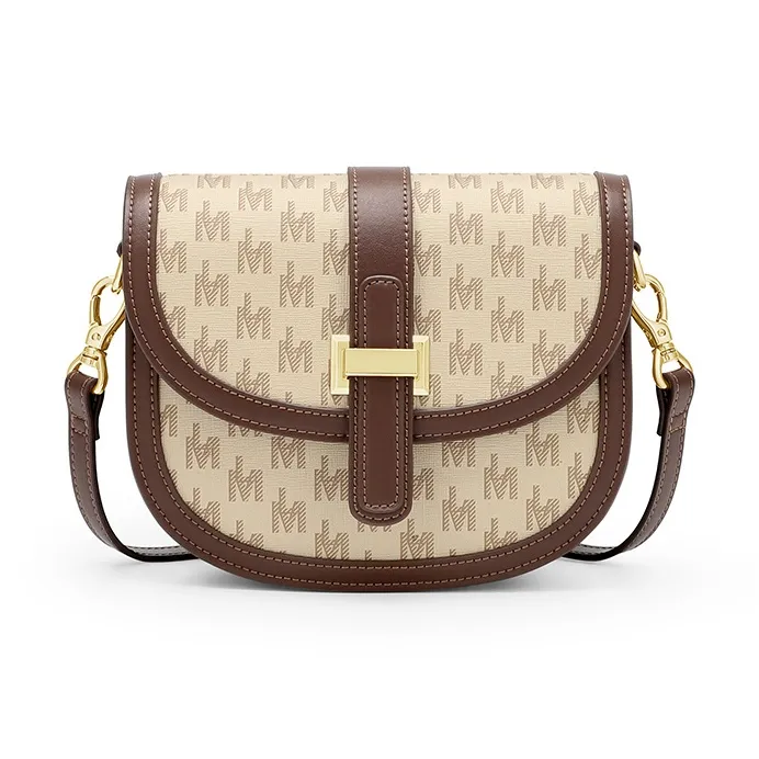 MashaLanti PVC Synthetic Leather Shopping Mom Bag Shoulder Bag Crossbody Bag Regular Women's Coffee-1