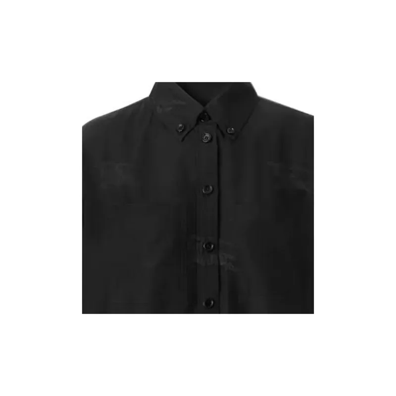 Burberry Logo Pattern Shirt 'Black'-4