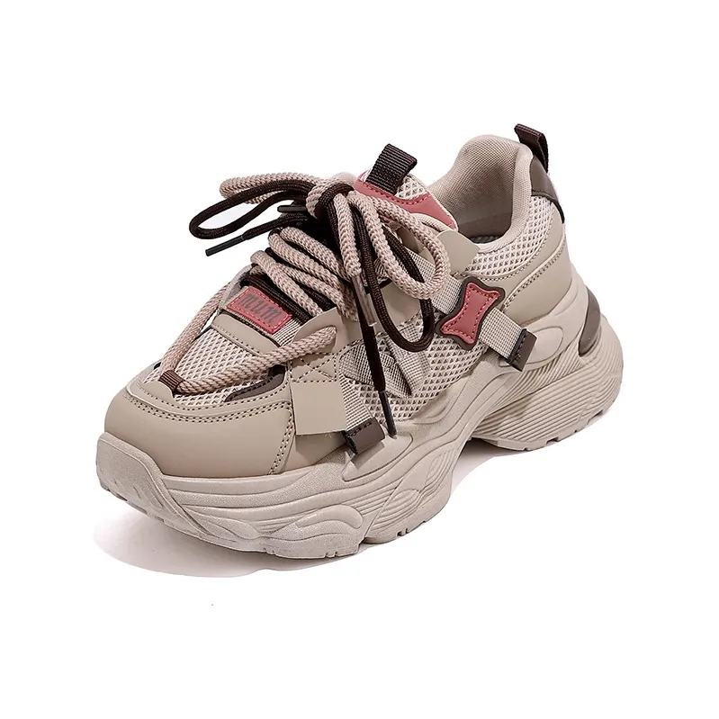 JOHLIN DREAM Height Increasing Breathable Low Top Chunky Sneakers Women's-0