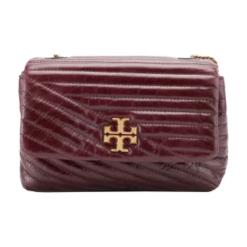 TORY BURCH Kira Leather One Shoulder Handbag Crossbody Bag Mini Women's Brown