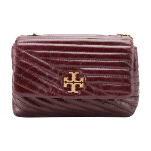 TORY BURCH Kira Leather One Shoulder Handbag Crossbody Bag Mini Women's Brown