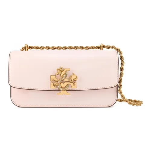 TORY BURCH Eleanor Cow Leather Baguette Bag, Handbag, Shoulder Bag Small Size Women's Light Pink